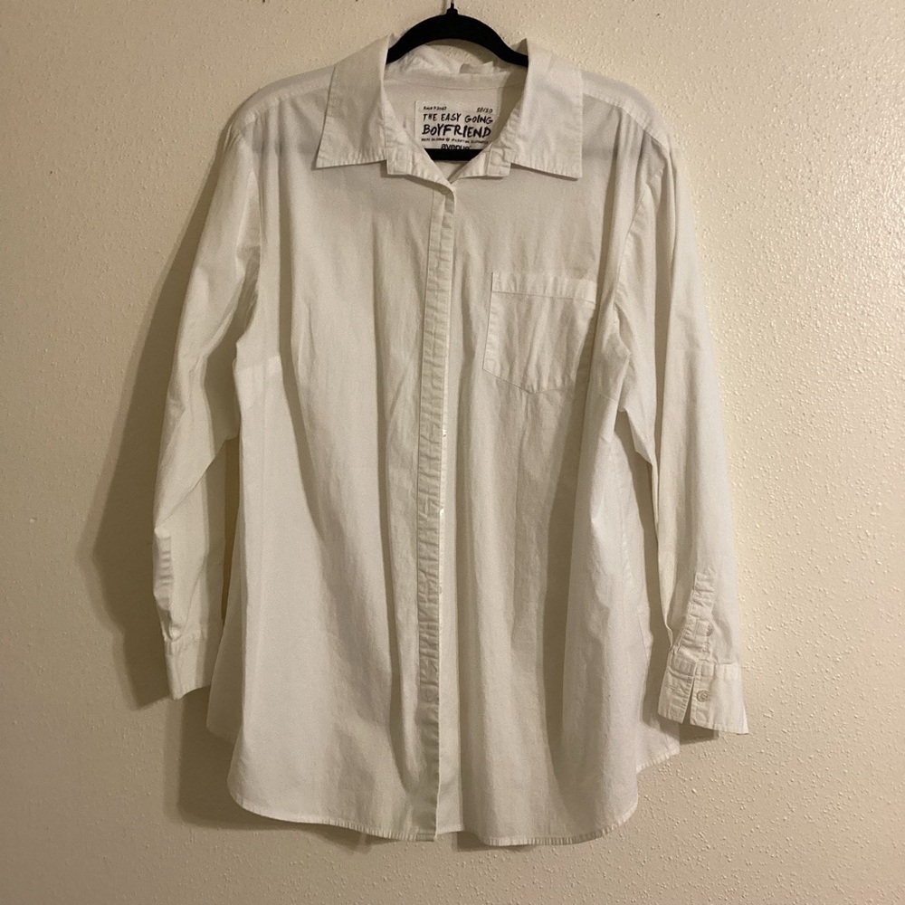 Avenue The Easy Going Boyfriend Long Sleeve Shirt Size 19/20
